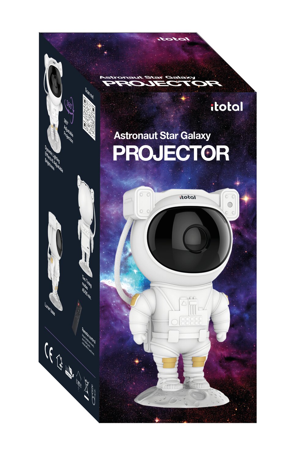 Astronaut Projektor - hvid